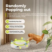 Nteractive Cat Toys with Automatic Feather Mice & No Touch Sensor Required