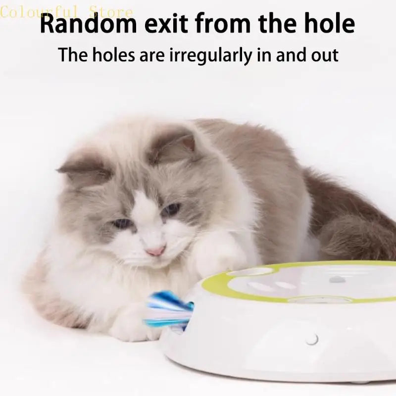 Nteractive Cat Toys with Automatic Feather Mice & No Touch Sensor Required