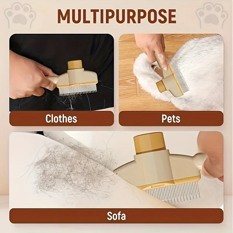 Dogs & Cats Hair Knot Comb To Remove Floating Hair Brush Cat Grooming Pet Self-cleaning Comb, Dog Grooming Comb