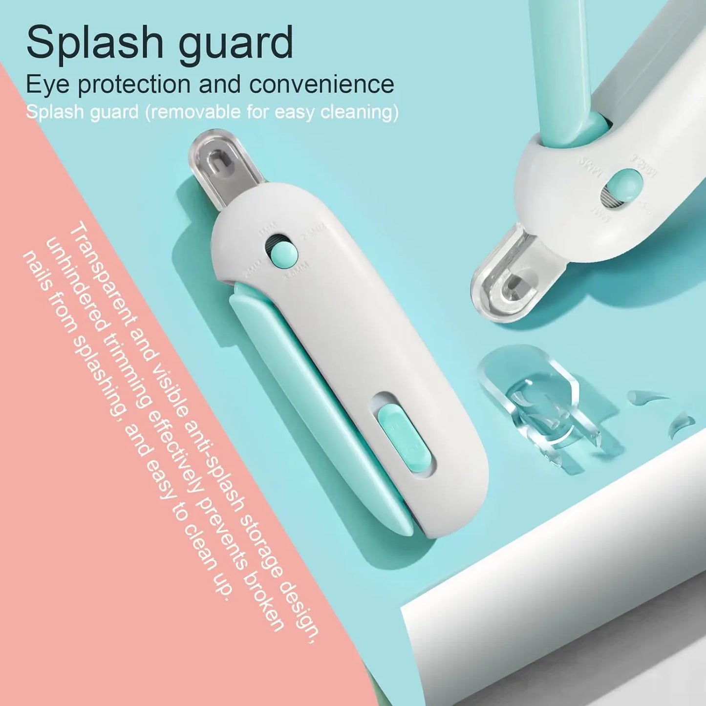 Professional Pet Nail Clippers with Adjustable Hole, Avoid Over-Cutting