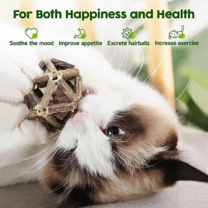 Calming Cat Chew Duo – 2pcs Bell & Mint Set