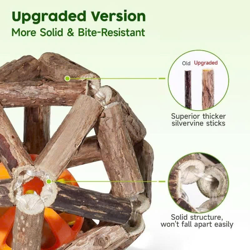 Calming Cat Chew Duo – 2pcs Bell & Mint Set