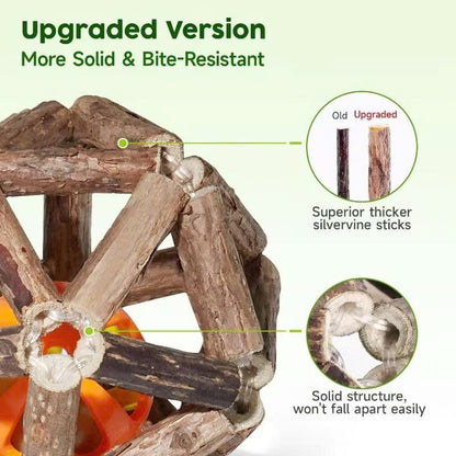 Calming Cat Chew Duo – 2pcs Bell & Mint Set