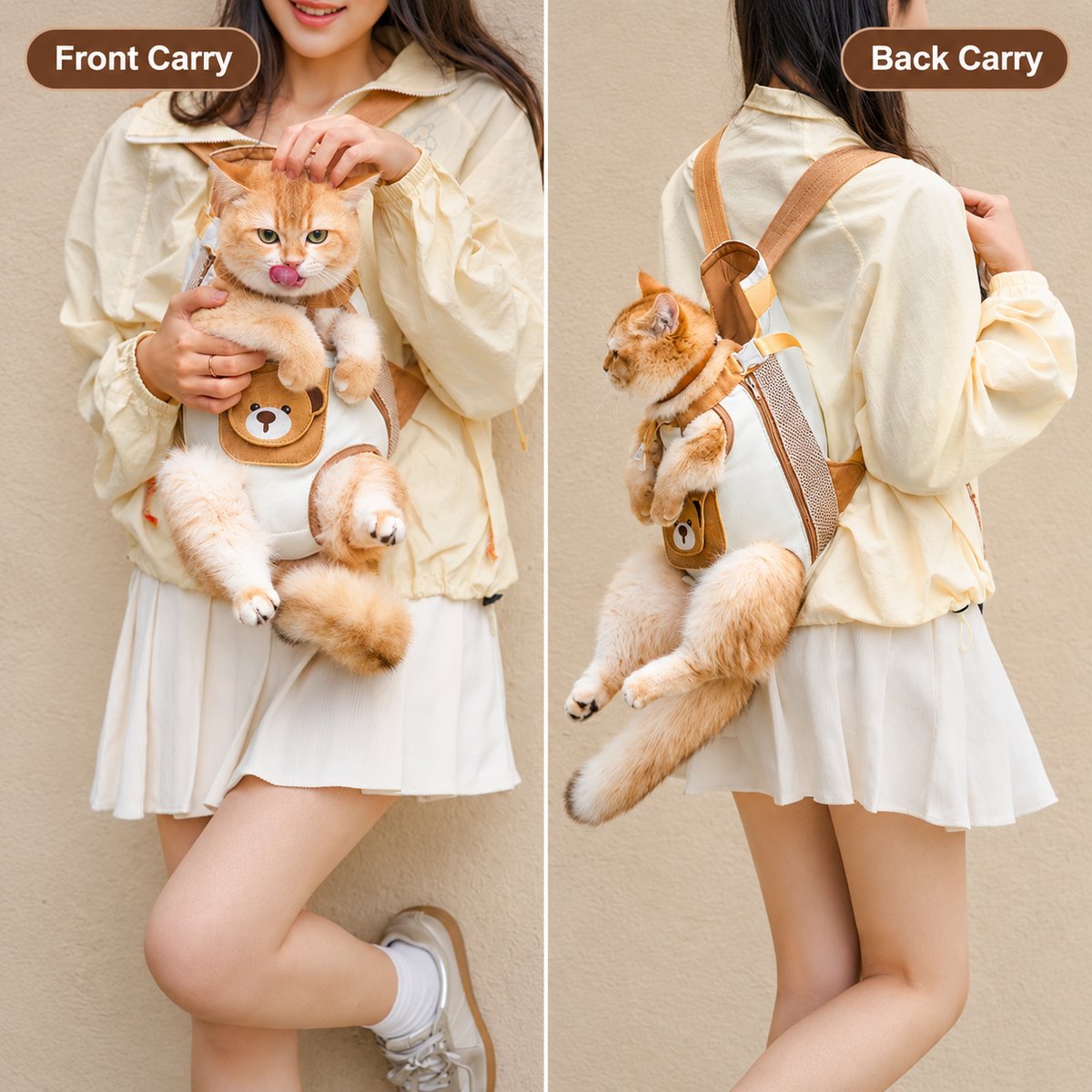 PawlyCozy™ Pet Carrier Backpack
