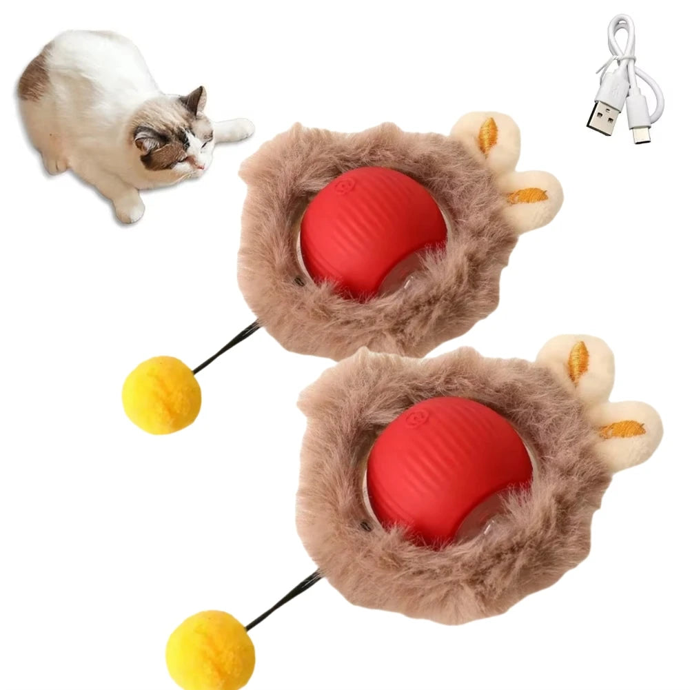 Cat Ball Toy, Automatic Rolling Ball