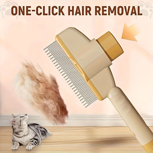 Dogs & Cats Hair Knot Comb To Remove Floating Hair Brush Cat Grooming Pet Self-cleaning Comb, Dog Grooming Comb