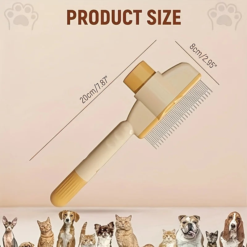 Dogs & Cats Hair Knot Comb To Remove Floating Hair Brush Cat Grooming Pet Self-cleaning Comb, Dog Grooming Comb