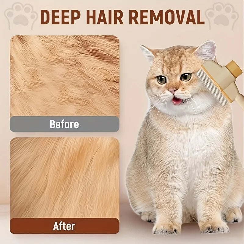 Dogs & Cats Hair Knot Comb To Remove Floating Hair Brush Cat Grooming Pet Self-cleaning Comb, Dog Grooming Comb