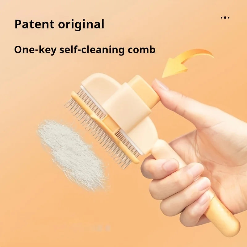 Dogs & Cats Hair Knot Comb To Remove Floating Hair Brush Cat Grooming Pet Self-cleaning Comb, Dog Grooming Comb