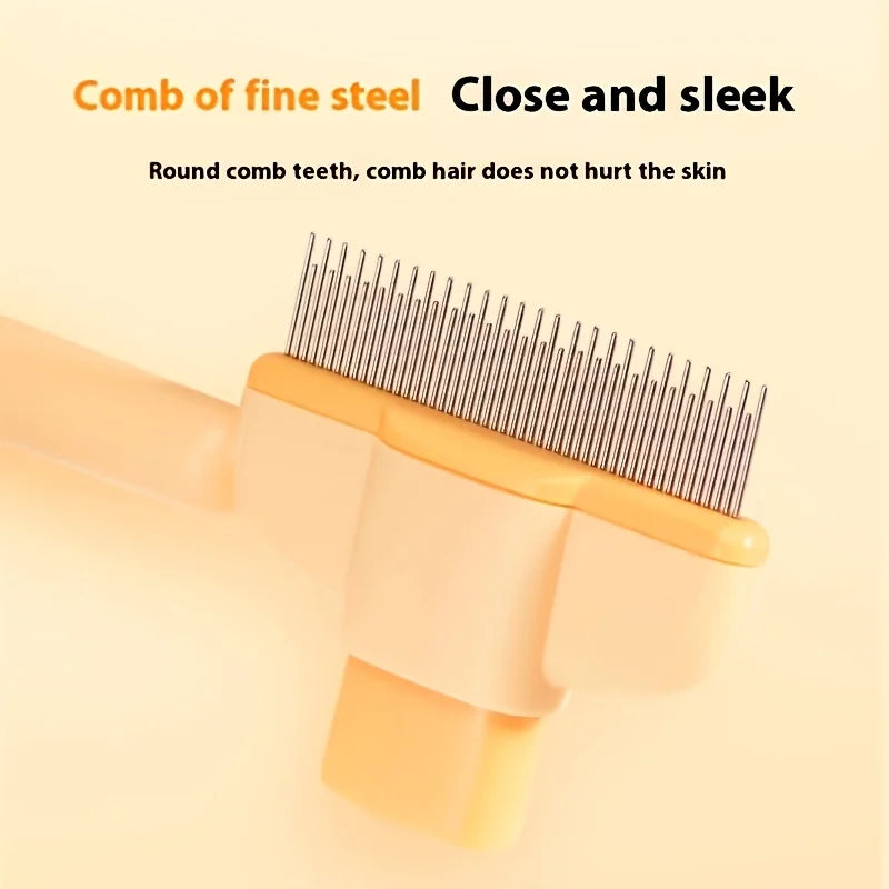 Dogs & Cats Hair Knot Comb To Remove Floating Hair Brush Cat Grooming Pet Self-cleaning Comb, Dog Grooming Comb
