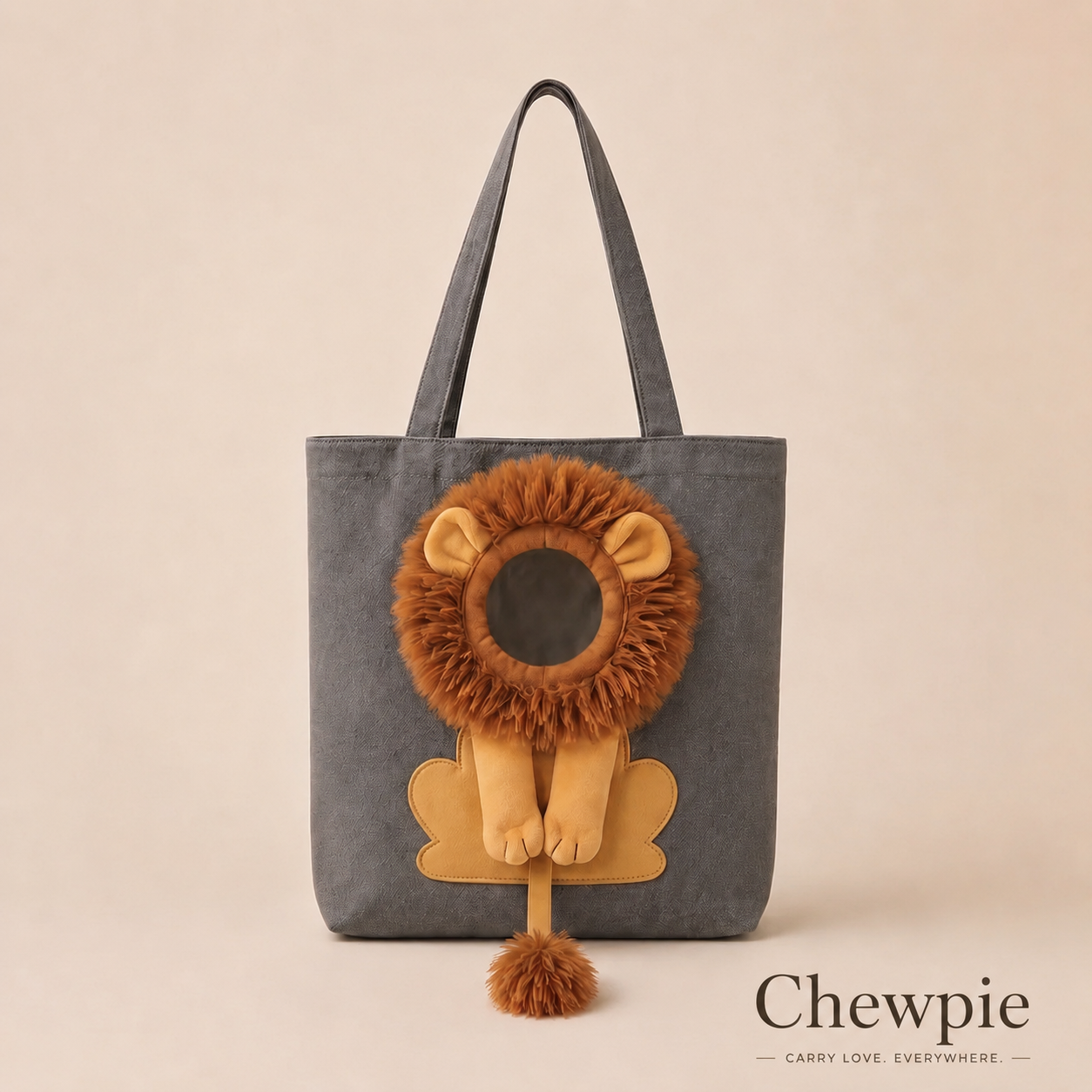 Lion Shaped Cat Shoulder Bag - Chewpie