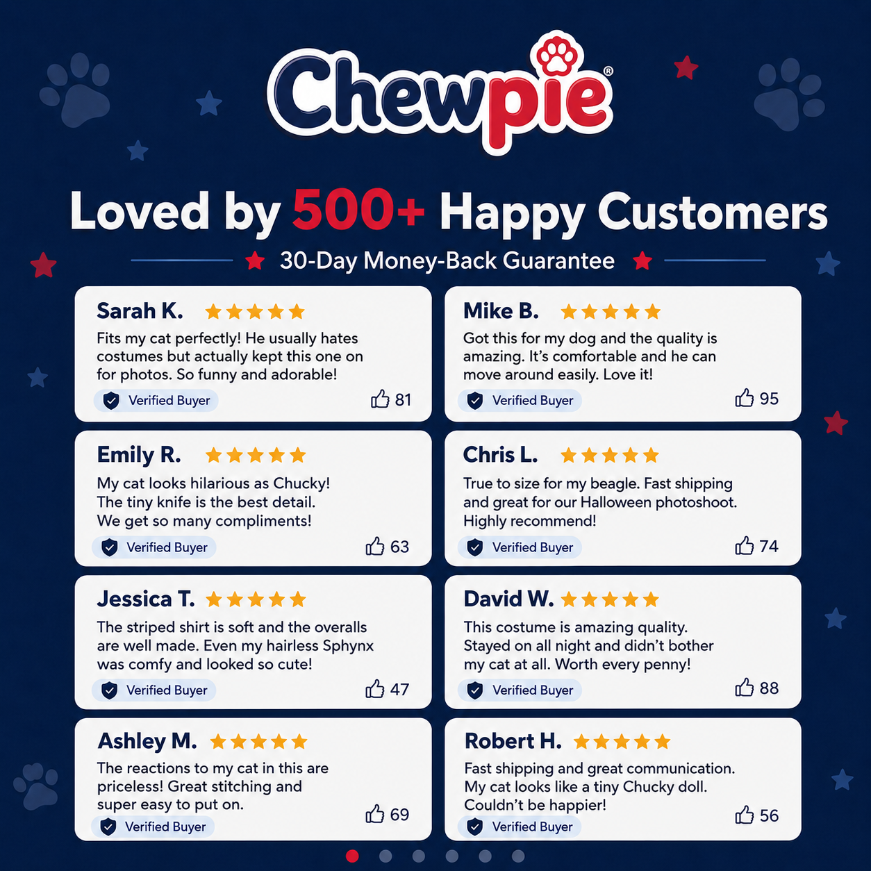 Scary Doll Pet Costume - Chewpie